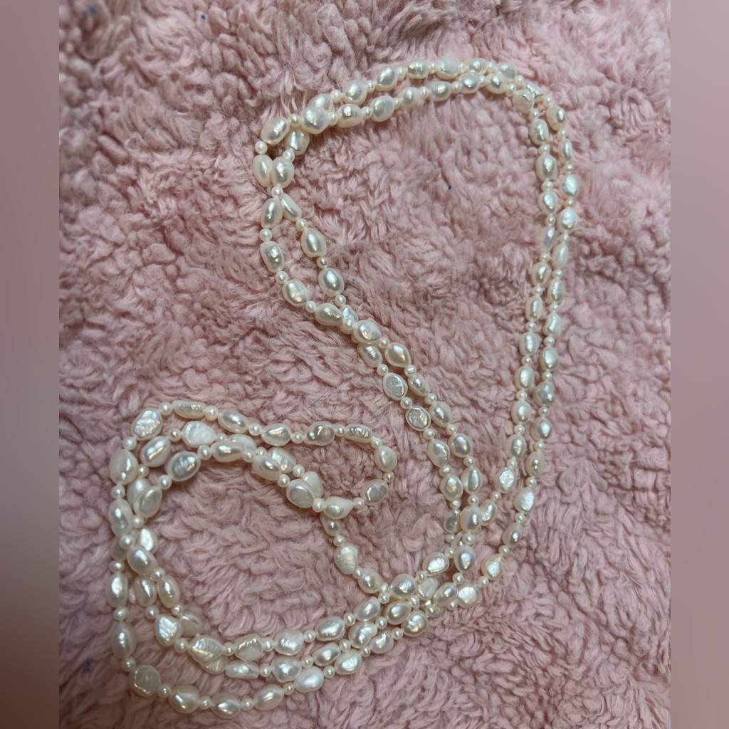 64” High Luster Endless Pearl 7-8 Mm Necklace
